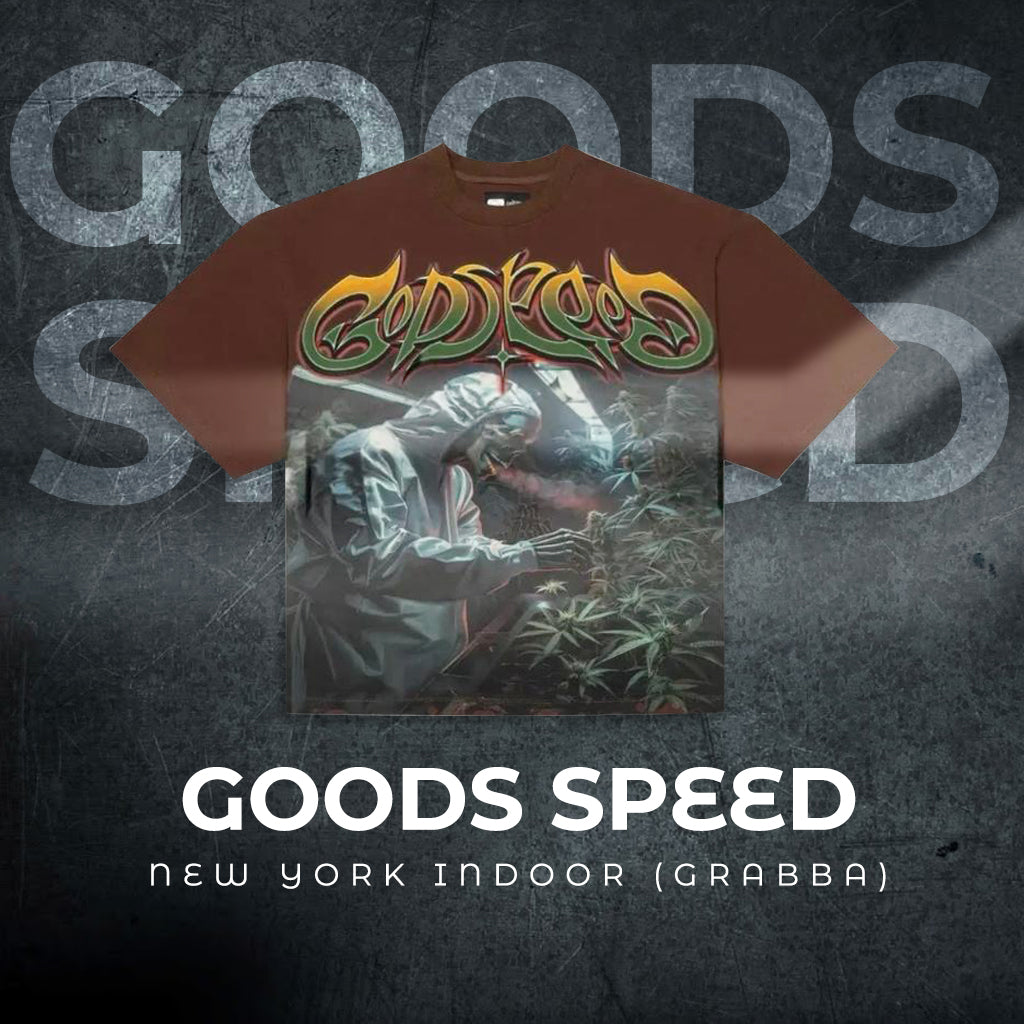 Godspeed Indoor Tee – Chocolate / Grabba Edition