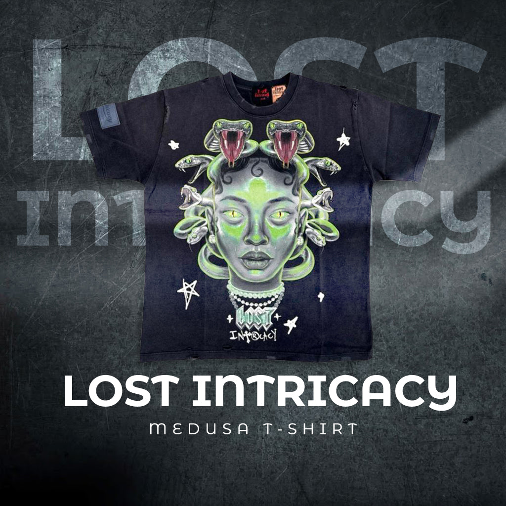 Lost Intricacy Medusa Tee – Vintage Black
