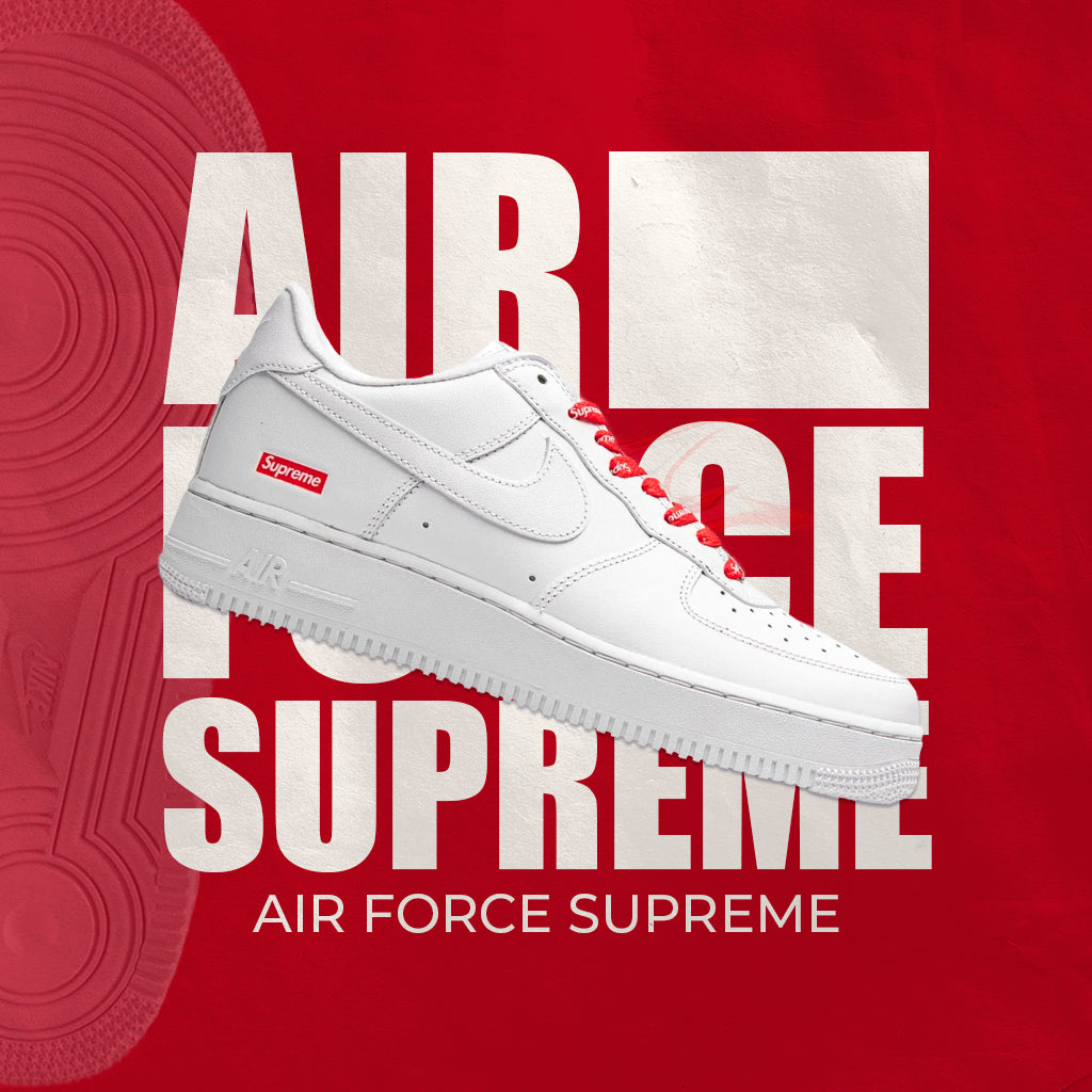 Supreme x Nike Air Force 1 Low – White Box Logo